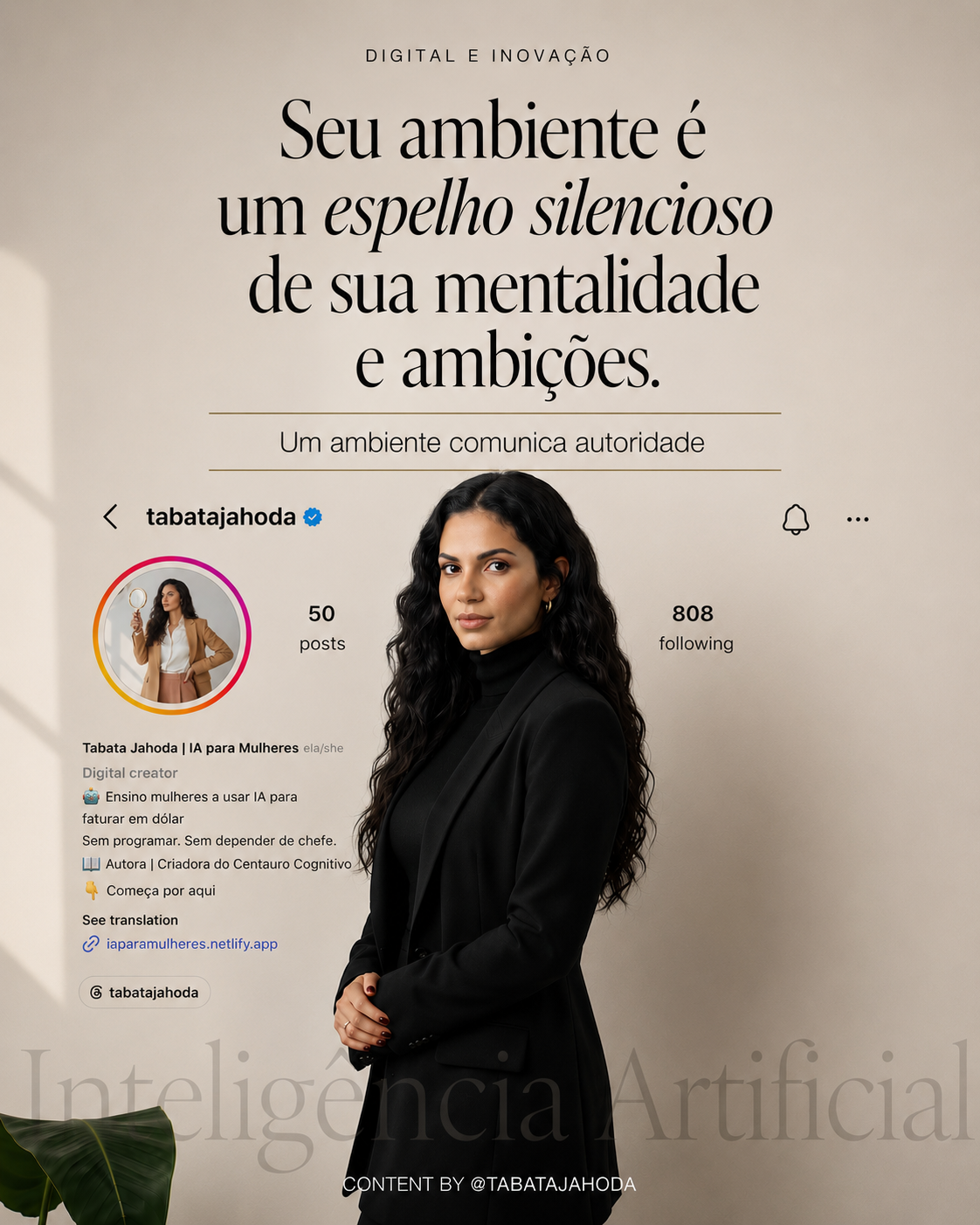 Post Editorial com IA — Tabata Jahoda